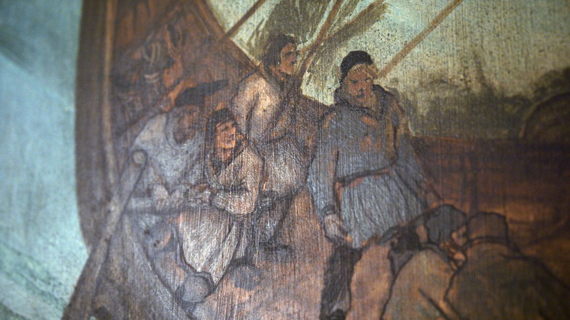 Wikingerschiff im Stum